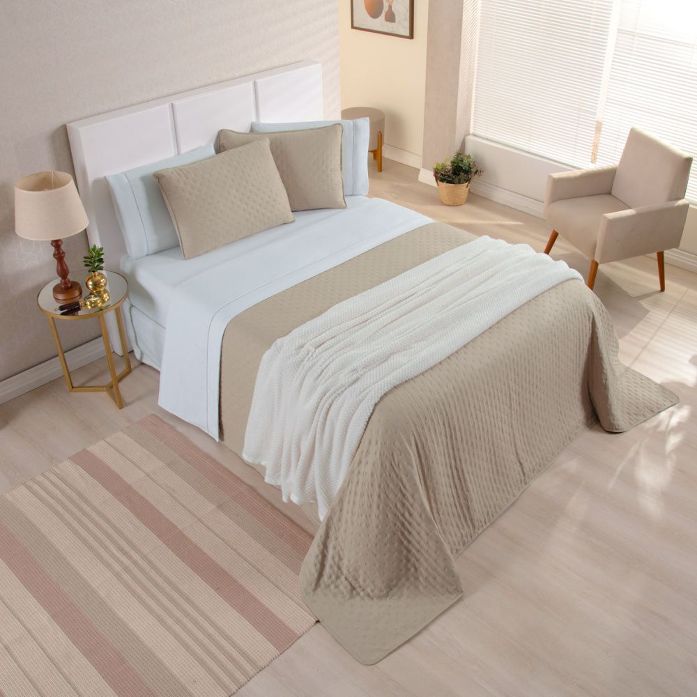 Kit Cama Posta Queen Isabelle - 8 Peças